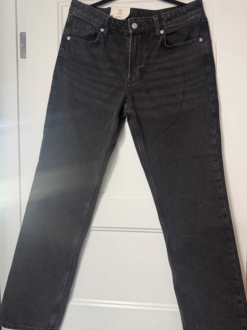 Men's Black Jeans - Classic Straight Fit
